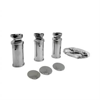 Havlupan Montaj Seti - Krom - 3 lü Banyopan Askı Seti