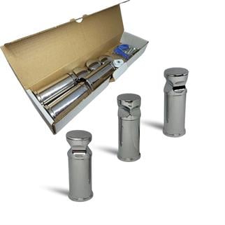 Havlupan Montaj Seti - Krom - 3 lü Banyopan Askı Seti