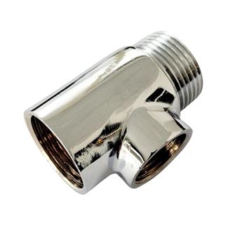 Kalde Delikli Batarya Uzatması 3/4x1/2x3/4 Krom Te