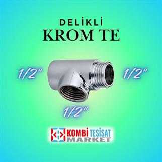 Kalde Delikli Uzatma 1/2 Krom Te