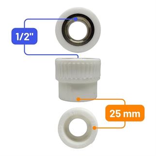 Kalde Dişi Nipel Ø25x1/2 İç Dişli Rakor