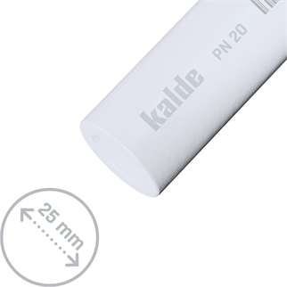 Kalde Düz Pprc Plastik Boru 25 mm (Metrelik)