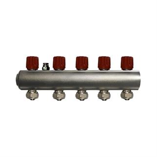 Kalde Kendinden Vanalı Kollektör 1- Kırmızı - 5 Delikli I Ağızlı