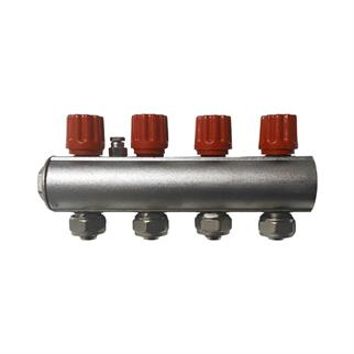 Kalde Kendinden Vanalı Kollektör 1- Kırmızı-4 Delikli I Ağızlı