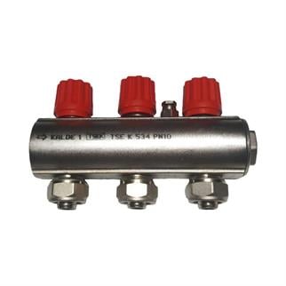 Kalde Kendinden Vanalı Kollektör 1- Kırmızı - 3 Delikli I Ağızlı