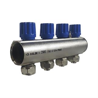 Kalde Kendinden Vanalı Kollektör 1- Mavi - 4 Delikli I Ağızlı