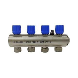 Kalde Kendinden Vanalı Kollektör 1- Mavi - 4 Delikli I Ağızlı