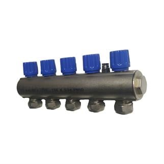 Kalde Kendinden Vanalı Kollektör 1- Mavi - 5 Delikli I Ağızlı