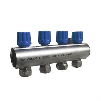 Kalde Kendinden Vanalı Kollektör 1- Mavi - 4 Delikli I Ağızlı