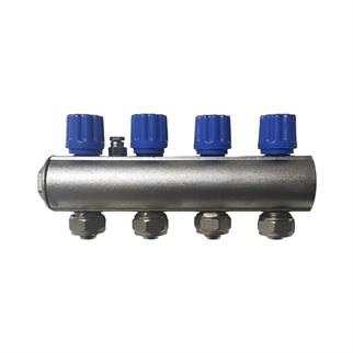 Kalde Kendinden Vanalı Kollektör 1- Mavi - 4 Delikli I Ağızlı