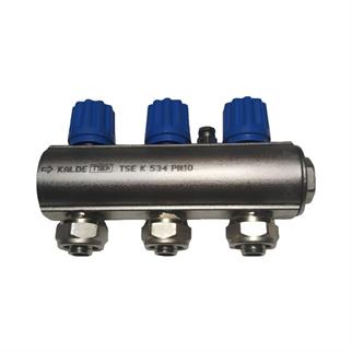 Kalde Kendinden Vanalı Kollektör 1- Mavi - 3 Delikli I Ağızlı