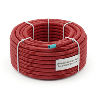 Kalde Kılıflı Boru -Oksijen Bariyerli -PE-RT Ø16x2-100mt-Kırmızı