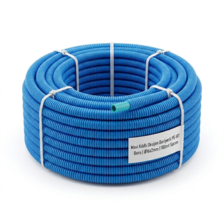 Kalde Kılıflı Boru -Oksijen Bariyerli -PE-RT Ø16x2-100mt-Mavi