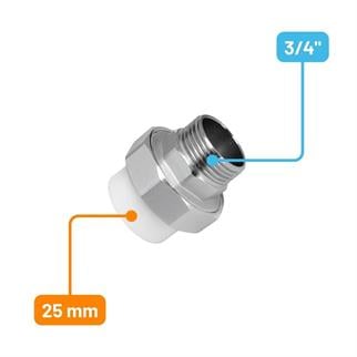 Kalde Oynar Başlı Erkek Rakor 25x3/4”