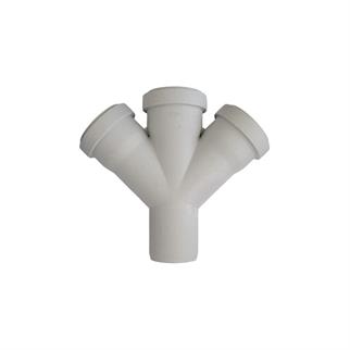 Kalde Pvc Çift Çatal 45°-50x50x50