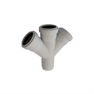 Kalde Pvc Çift Çatal 45°-50x50x50