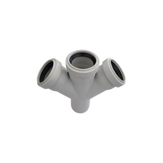 Kalde Pvc Çift Çatal 45°-50x50x50