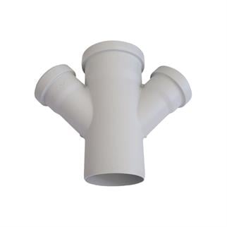 Kalde Pvc Çift Çatal 45° - 75x50