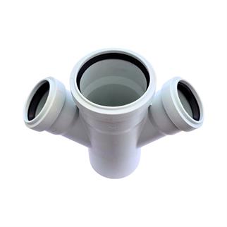 Kalde Pvc Çift Çatal 45° - 75x50