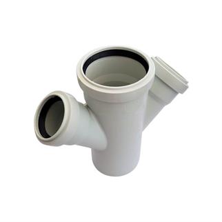 Kalde Pvc Çift Çatal 45° - 75x50