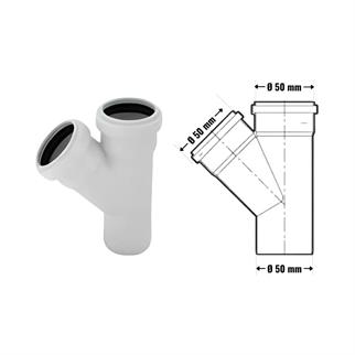 Kalde Pvc Tek Çatal 45°-50x50