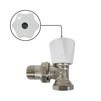 Kalde Radyatör Vanası - Köşe - 1/2 - Hafif Tip - Eco