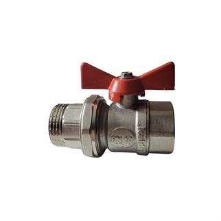 Kalde Rakorlu Küresel Vana - Kırmızı -1 Kollektör Vanası