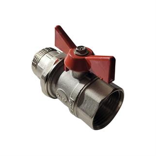 Kalde Rakorlu Küresel Vana - Kırmızı -1 Kollektör Vanası