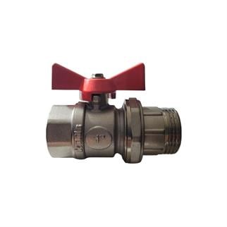 Kalde Rakorlu Küresel Vana - Kırmızı -1 Kollektör Vanası