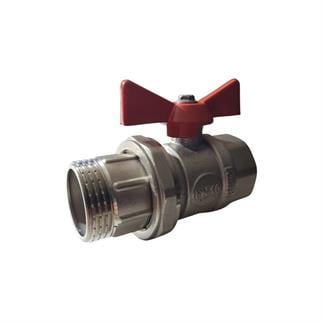 Kalde Rakorlu Küresel Vana - Kırmızı -1 Kollektör Vanası