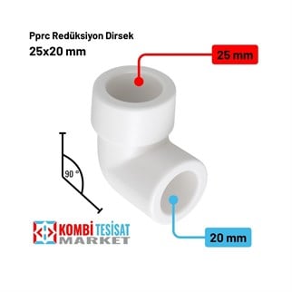 Kalde Redüksiyon Dirsek 25x20 mm-90 Derece