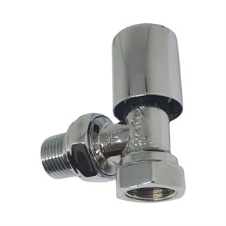 Kas 1/2 Krom Köşe Radyatör Vanası - Krom Havlupan Vanası