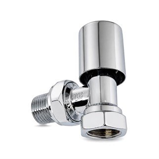 Kas 1/2 Krom Köşe Radyatör Vanası - Krom Havlupan Vanası