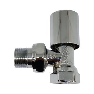 Kas 1/2 Krom Köşe Radyatör Vanası - Krom Havlupan Vanası