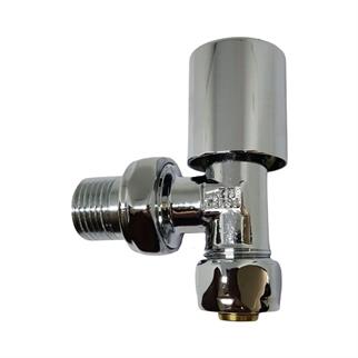 Kas Ø16x1/2 Pex Krom Köşe Radyatör Vanası - Krom Havlupan Vanası