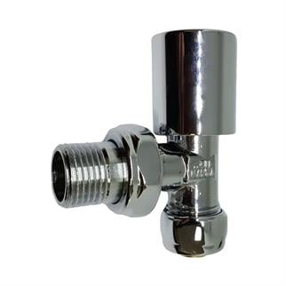 Kas Ø16x1/2 Pex Krom Köşe Radyatör Vanası - Krom Havlupan Vanası