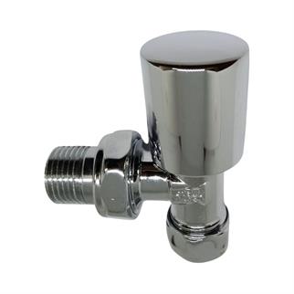 Kas Ø16x1/2 Pex Krom Köşe Radyatör Vanası - Krom Havlupan Vanası