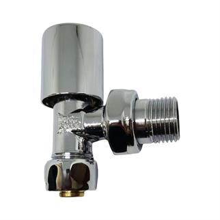 Kas Ø16x1/2 Pex Krom Köşe Radyatör Vanası - Krom Havlupan Vanası