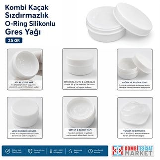 Kombi Sızdırmazlık O-Ring Silikonlu Gres Yağı 25 Gr Conta Koruyucu