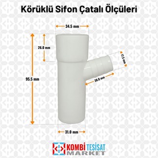 Körüklü Lavabo Sifon Çatalı