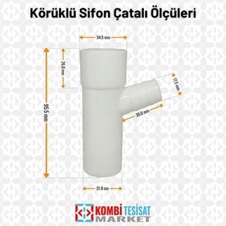 Körüklü Lavabo Sifon Çatalı