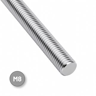 M8 Gijon Askı Rot Çubuğu 1 Metre (100 cm) Tij 8mm Saplama