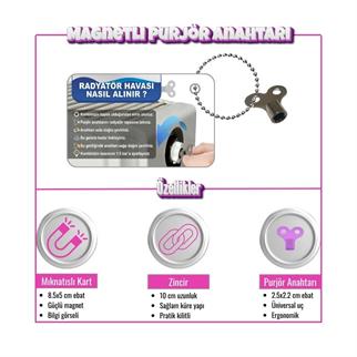 Magnetli Purjör - Mıknatıslı Radyatör Hava Alma Anahtarı