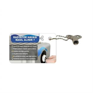 Magnetli Purjör - Mıknatıslı Radyatör Hava Alma Anahtarı
