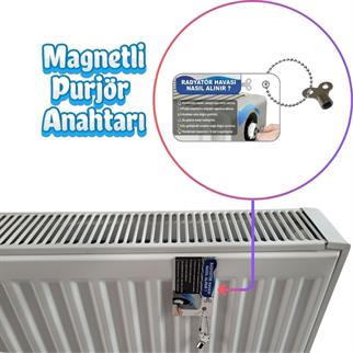 Magnetli Purjör - Mıknatıslı Radyatör Hava Alma Anahtarı