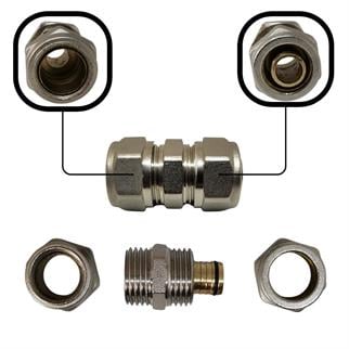 Pex Hortum Bağlantı Rekoru Ø16 x 1/2 Hortum - Boru