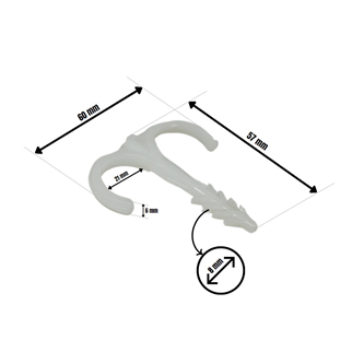 Pex Kılıflı Boru Kılçıklı Yere Tespit Kelepçesi