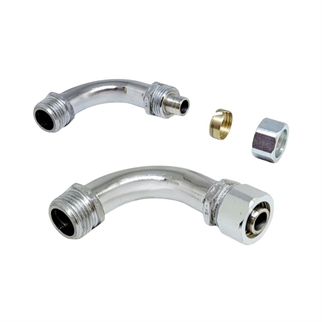 Pex Krom Dirsek 1/2x16mm Bağlantı Dirseği