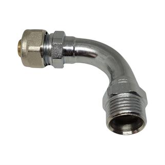 Pex Krom Dirsek 1/2x16mm Dirsekli Bağlantı Borusu