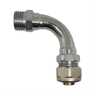 Pex Krom Dirsek 1/2x16mm Dirsekli Bağlantı Borusu